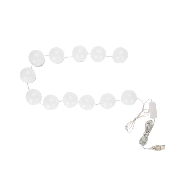 Riousery 12Pcs LED Mirror Light Lamp Vanity Kit for Makeup Dressing USB Dimming Blubs[cite: 1]