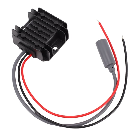 Riousery 12V Adapter DC Step Up Converter 12V to 30V 3.5A 105W Power Supply Cable Boost Battery Pack for Cars Trucks RVs Boats Satellite Dish IP68 Waterproof Aluminum Alloy Case Black (7.09 in/18 cm)