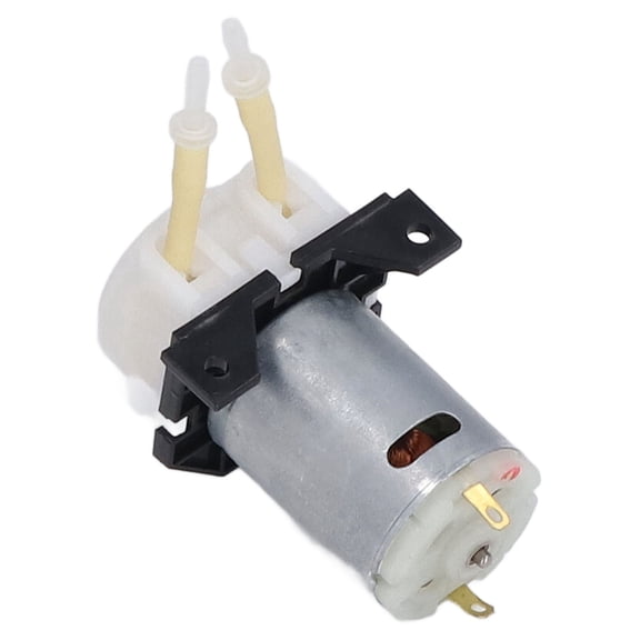 Riousery 12V DC Peristaltic Pump Mini Dosing Self Priming Pump for Biochemical Analysis Aquarium Liquid Transfer, Silver, 100 ml/min