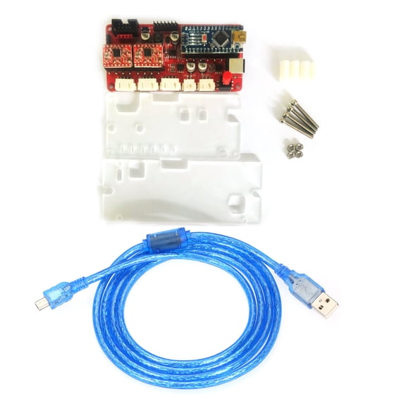 Riousery 12V DIY Woodworking Laser Engraver Control Board Driver Controller Board for CNC Engraving Machine, 6.3 inches / 16 cm