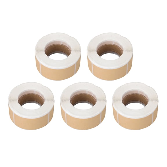 Riousery 1300 Pcs Kraft Label Sticker 5x2.5cm / 2x1in Blank Self Adhesive Labels for Jars Bottles Containers Scrapbook Folders