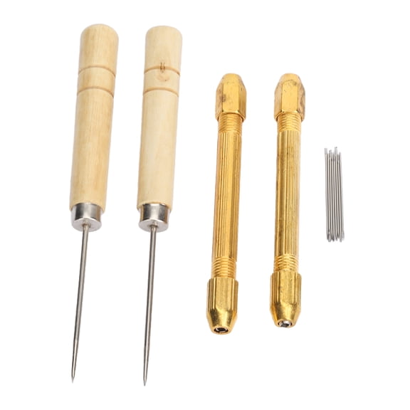 Riousery 14 Pieces Doll Hair Rooting Tool Set with 0.6mm Needles and Wooden Awls DIY Reroot Making Kit (15 cm / 5.9 inches)