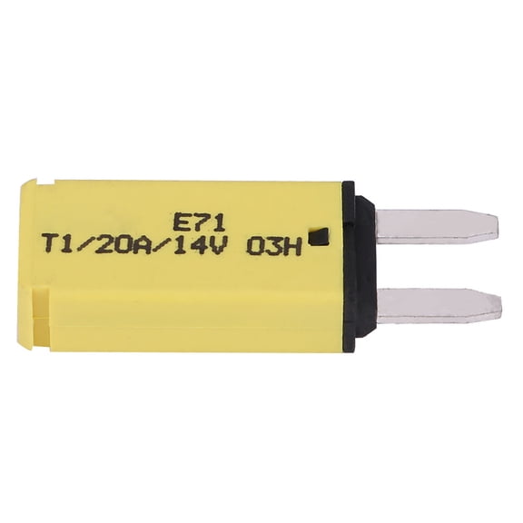 Riousery 14V DC 20A Automatic Reset Mini Circuit Breaker Blade Fuse Automotive Protection for Car Truck Boat RV Yellow