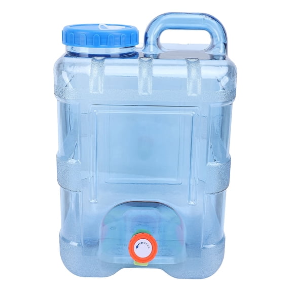 Riousery 15L RV Water Tank Food Grade PC Portable Transparent Fresh Water Container with Faucet for Trailers Yacht Camper (15 Liters / 3.96 Gallons)
