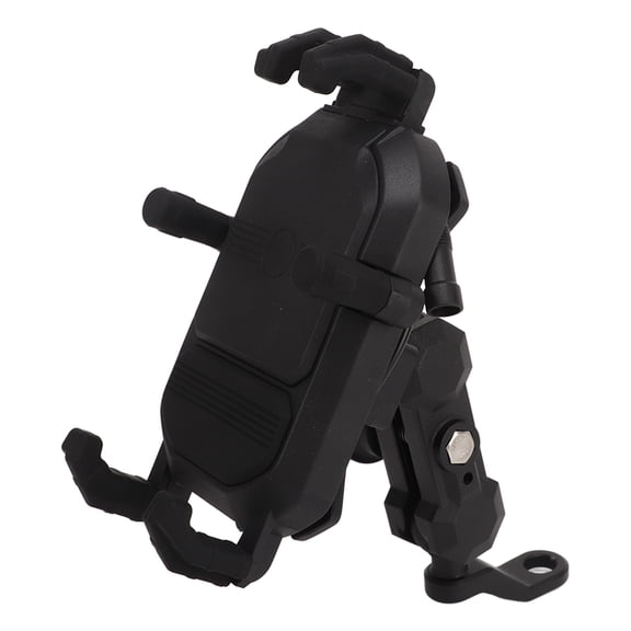 Riousery 15W Wireless Motorcycle Phone Mount with Anti-Theft Lock, 720 Rotation Aluminum Phone Holder, Waterproof Rearview Mirror Mount for 3.5-6.5 inches Cellphone