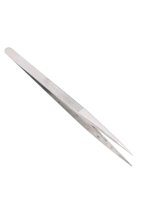 16.5 cm / 6.5 inches Watch Repairing Tweezers Alloy AntiSlip Jewelry Small Parts Picking Tool with Protection Head for Watchmakers and DIY Enthusiasts, Silver Color