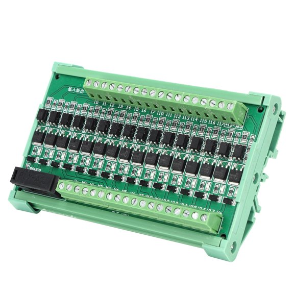 Riousery 16-Channel PLC Amplifier Board Isolation Relay Board Input NPN Output NPN 12-36V DC