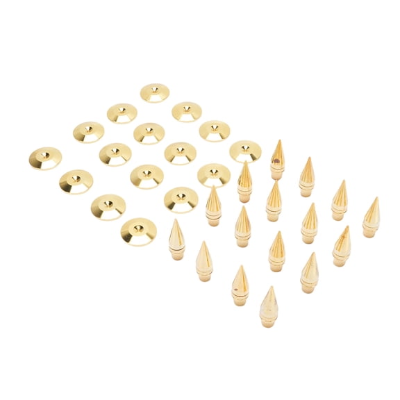 Riousery 16 Pcs Premium Copper Speaker Spikes & Isolation Stands Set Adjustable Shockproof Isolation Feet for Subwoofer Amplifier Turntable CD/DVD Player