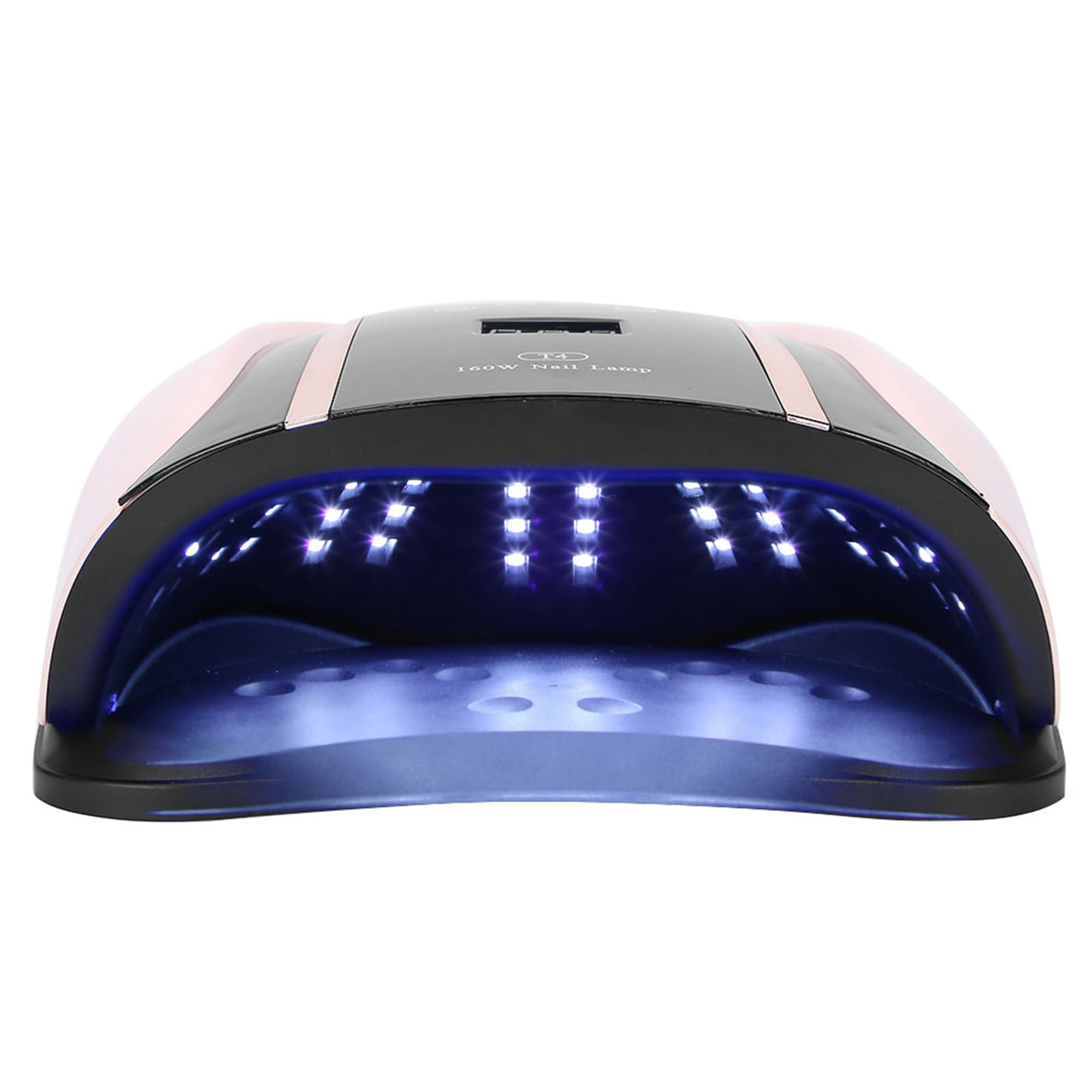 Riousery 160W LED Nail Dryer Fast Dry Nail Gel Curing Light, 54 LEDs Manicure Machine for Two Hands, Pink (11.02 inches / 28 cm)