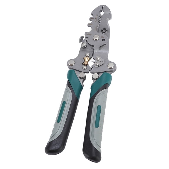 Riousery 18 in 1 Foldable Wire Stripper & Splitting Pressing Plier, Multi-Functional Heavy Duty Hand Tool for 0.08mm to 1.6mm Wires