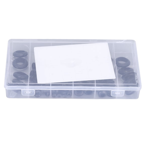 Riousery 180 Pcs Rubber Grommet Assortment Kit Firewall Hole Plug Set for Wiring, Cylinders, Valves (8.27 in / 21 cm)