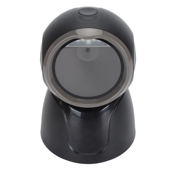 Riousery 1D 2D QR Desktop Barcode Scanner Omnidirectional Hands Free Automatic USB Barcode Reader Scanner QR Barcode Reader for Banks Supermarkets Retail Stores Built in Battery 10 inches / 25.4 cm