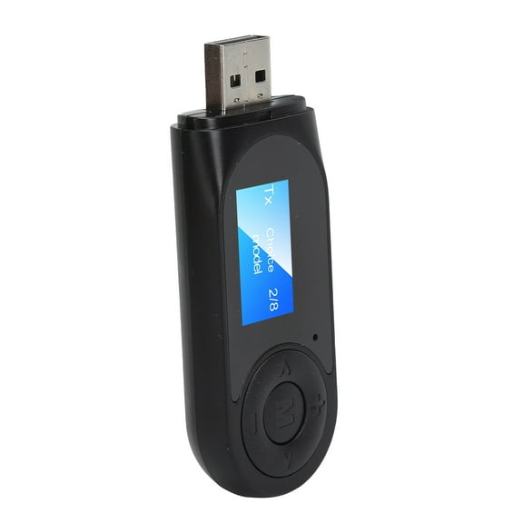 Riousery 2 in 1 Wireless Bluetooth 5.0 Audio Receiver Transmitter Adapter with Hands Free Function 3.5mm AUX for Car PC TV Home Stereo System Streaming Music Receiver