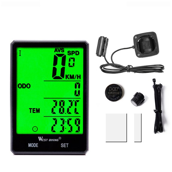 Riousery 2.8-Inch Large Screen Bicycle Odometer Rainproof Bike Speedometer Cycle Stopwatch[cite: 1]