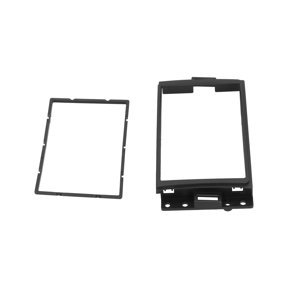 Riousery 2-DIN Car Stereo Radio Fascia Dash Panel Trim Frame Replacement Modification Kit Compatible with Chevrolet Corvette 2005-2010 Uplander Hummer H3 Buick Terraza Accessories (9.45x5.12 in)