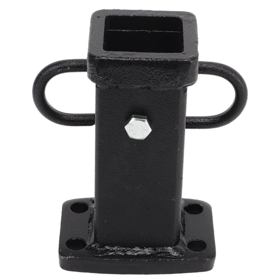 Riousery 2-Inch Trailer Hitch Receiver Tube Bolt-On Tow Bar Adapter Replacement for RV Campers Heavy Duty Moulded Steel Construction Towing Receiver Tube Adapter 6.61in Height Accessories