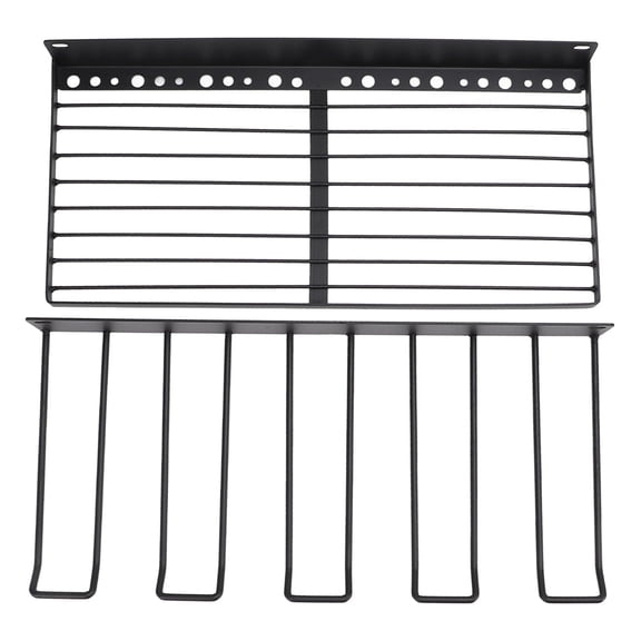 Riousery 2 Layer Power Tool Organizer Wall Mount Drill Holder Large Capacity Heavy Duty Garage Tool Storage Rack Cordless Drill Charging Station