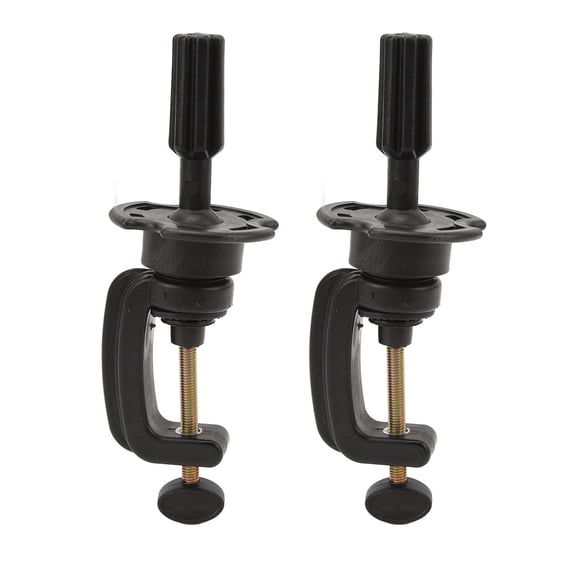 Riousery 2 Pack Wig Mannequin Head Stand Height Adjustable Cosmetology Manikin Head Holder Clamp