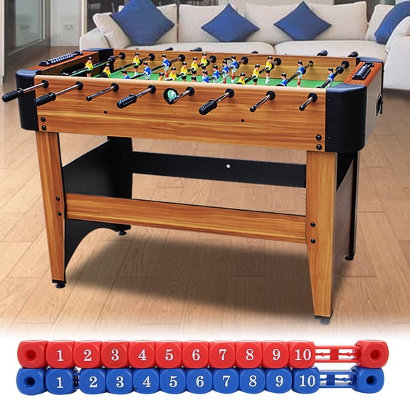 Riousery 2 Pcs Blue Red Mini Multi Function Table Soccer Foosball Game Billiard Scoring Unit Scoreboard