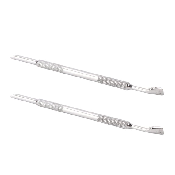 Riousery 2 Pcs Cuticle Pusher Set Premium Stainless Steel Dead Skin Remover Versatile Nail Polisher And Manicure Tools For Professional Salon And Home Use (7.87 inches / 20.00 cm)