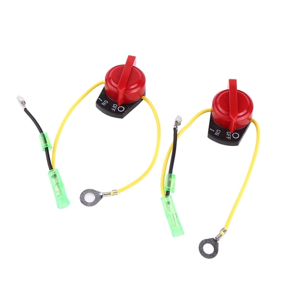 Riousery 2 Pcs Motorcycle Engine Stop On Off Switch Replacement Parts for Honda GX120 GX160 Water Pump Generator Engine, High Quality Durable Easy to Install Automotive Accessories