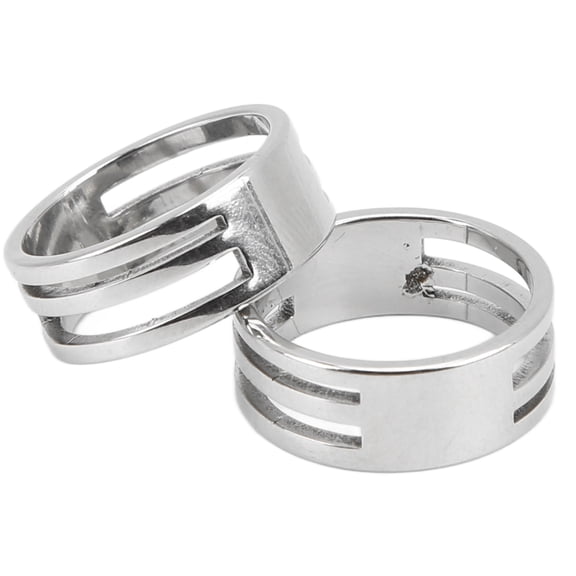 Riousery 2 Pcs Stainless Steel Open Jump Rings 21mm (0.83 in) Outer Diameter Hypoallergenic Connector Rings for DIY Jewelry Making Necklace Bracelet Repair