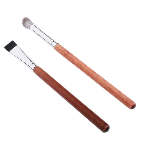 Riousery 2 Pcs Watch Cleaning Brush Set, Soft and Hard Dust Brush for Small Parts Jewelry Making, Wood/Fiber (2 Pcs / 7.87 inches)