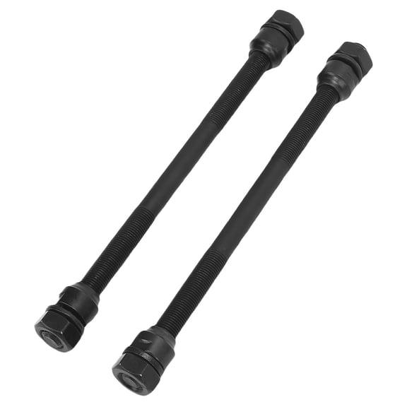 Riousery 2-Piece Bicycle Hub Axle Iron 190mm 7.48 Inches Lightweight Multi-Speed Rear Wheel Hub Shaft with Conical Lock Nut Washers for Mountain Bike Replacement Parts