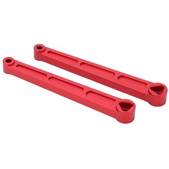 Riousery 2 Pieces Aluminum Alloy RC Rear Chassis Brace Shell Support Bar Replacement Parts for 1/10 LOSI Lasernut U4 RC Car, Red (3.94 inches / 10 cm), Premium Lightweight Metal Accessory Upgrade