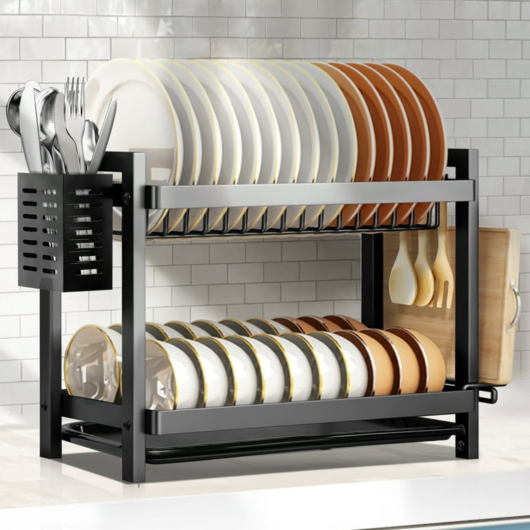 https://i5.walmartimages.com/seo/Riousery-2-Tier-Dish-Drying-Rack-for-Kitchen-Countertop-Compact-Dish-Rack-with-Drainboard-Tray-Cutting-Board-Utensil-Holder-Black_4313ed78-d215-4dec-bb82-49c80f72b524.8512b09d0911f5f9f6002370f316833b.jpeg?odnHeight=768&odnWidth=768&odnBg=FFFFFF