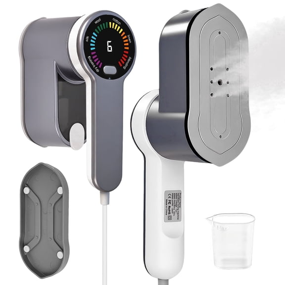 Riousery 2-in-1 Handheld Steamer & Iron, 1200W Fast Heat-Up, 6 Fabric Modes, 120ML Tank, 180° Swivel Handle, for Home, Travel & Dorm