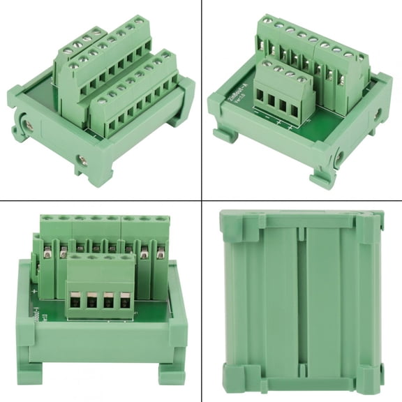 Riousery 2 in 8 out DIN Rail and Panel Mounting Power Distribution Module Breakout Board