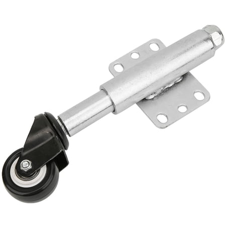 Riousery 2 inches / 50.8 mm PU Gate Wheel Spring Loaded Swivel Casters Heavy Duty 110lbs Load Capacity Shock Absorption Universal Mounting Plate Material Handling Equipment Wheels for Wooden Tubular