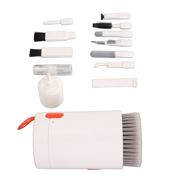 Riousery 20 in 1 Electronic Cleaning Kit, Ultimate Multifunctional Screen and Keyboard Cleaner Tool for Laptop, PC, Tablet, Phone, Earbuds, and Camera, Comprehensive Set, White