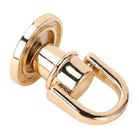 Riousery 20 Pcs D Ring Rivet Zinc Alloy Iron Ball Head Button Rotatable D Ring Stud Screw for Handbag Backpack Pet Collar Gold [cite: 12]