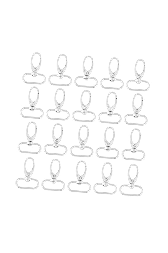 20 Pcs Zinc Alloy Bag Clasps Swivel Trigger Clips Keychain Key Ring Hooks (1 in / 25 mm)