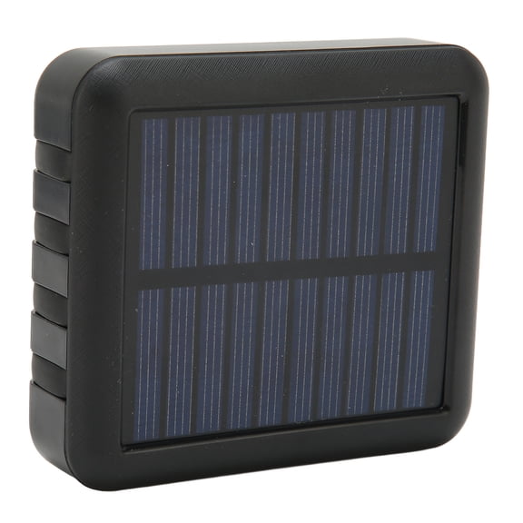 Riousery 20000mAh Solar Power Bank Portable Charger with 4 USB Ports, Built-in Charging Cable, Waterproof Battery Pack for Outdoor Travel, Camping and Emergency, Black (3.94 inches / 10 cm)