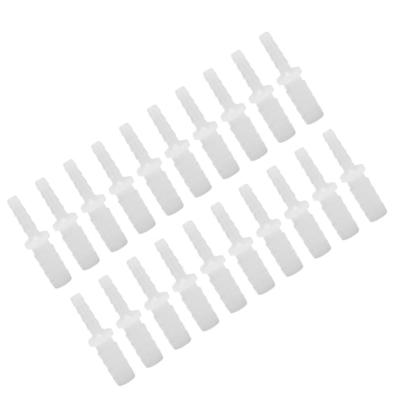 Riousery 20PCS 2-Way Straight Aquarium Water Pipe Adapter Fish Tank Fittings Joint Connector For Pump Airline Tubing Hose Replacement Part Essential Accessory Set (0.39 inches / 1 cm)