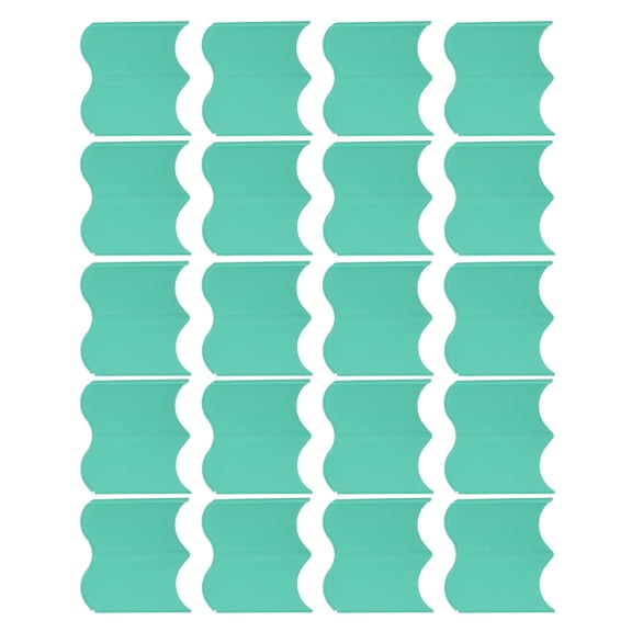 Riousery 20PCS Interlocking Landscaping Edging Kit Weatherproof Garden Landscape Edging Border Hammer in Lawn Edge for Yard Plant Flower Beds, Outdoor Patio Decor Fencing, 10 inches / 25.4 cm, Green