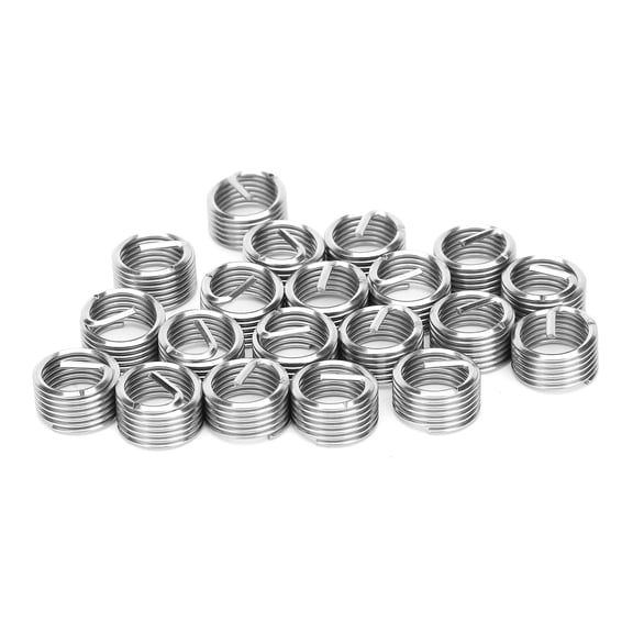 Riousery 20Pcs Thread Repair Sleeve Bushing Screw Stainless Steel Wire Thread Insert M12 x 1.5 1D