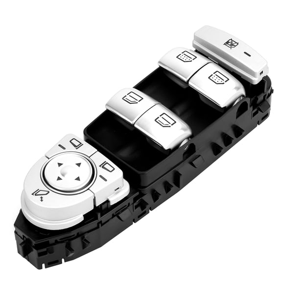 Riousery 2229056800 Left Driver Side Power Master Window Switch Fits for Mercedes Benz C300 C63 C350e W205 S550 Black