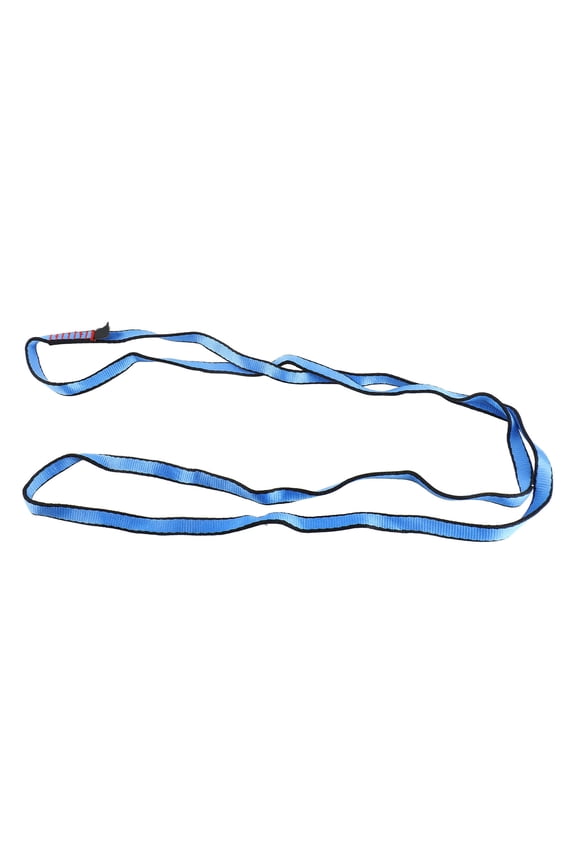 23KN Nylon Rope Runner Webbing Sling Flat Strap Belt for Mountaineering Rock Climbing Caving Rappelling Rescue Engineering, Blue, 47.24 inches / 120 cm
