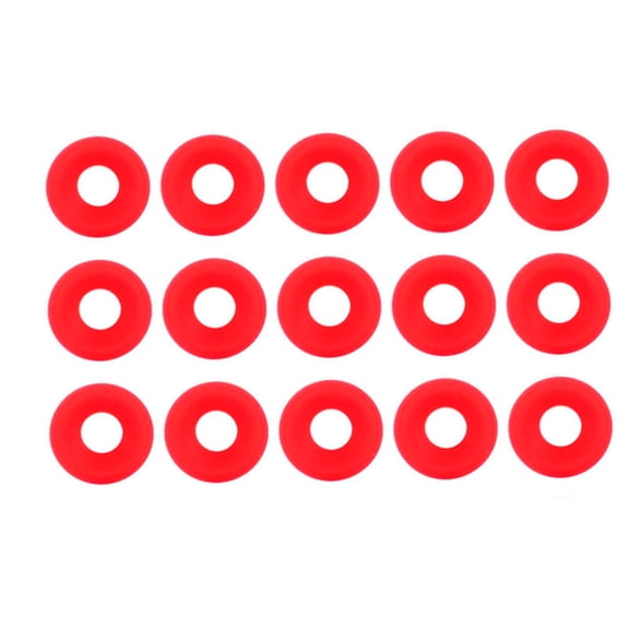 Riousery 25Pcs Red Silicone Grolsch Gaskets for Swing Flip Top Bottle Home Brew Beer Bottle Seals, Premium Washable Reusable Replacement Rubber Washers for Brewing Homemade Drinks, Leak-Proof