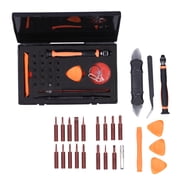 Riousery 26Pcs Screwdriver Repairing Set, Multifunction Crowbar Suction Cup Hand Hardware Tool Kit, Precision Magnetic Bits, Aluminum Alloy Handle for Home Electronics Repair 7.48 inches / 19.00 cm
