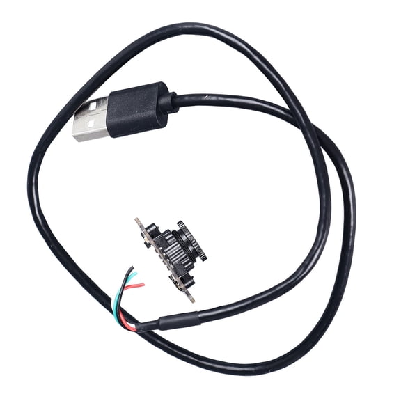 Riousery 2MP USB Camera Module 72 Degree No Distortion Wired Webcam for Laptop PC (5.12 inches / 13 cm)