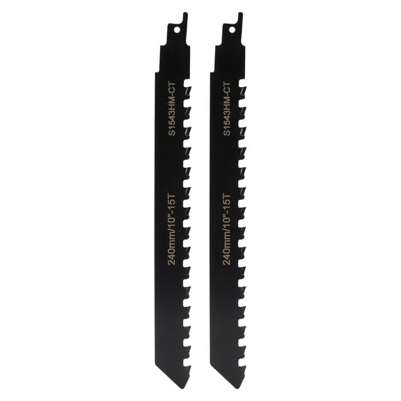 Riousery 2PCS 10 Inch Reciprocating Saw Blades Cemented Carbide High Accuracy Demolition Blade Set