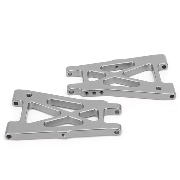 Riousery 2PCS Aluminum Alloy Rear Lower Swing Arm Fit for KYOSHO 4WD Optima 1/10 RC Off Road Vehicle Toy Replacement Part Accessories 5.12 inches / 13 cm Silver Color Flawless Upgrade Precision Built