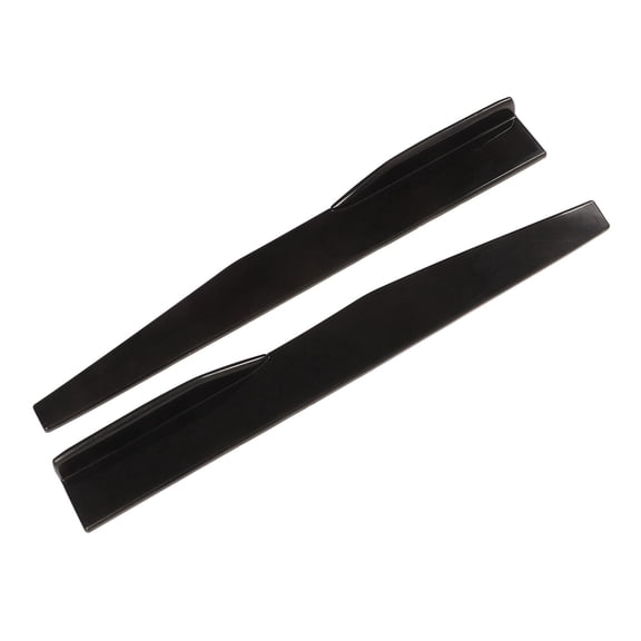 Riousery 2PCS Black Glossy ABS Car Body Styling Side Skirt, Universal Rear Bumper Wing Splitter Diffuser for Automotive Modification (29.5 Inches)