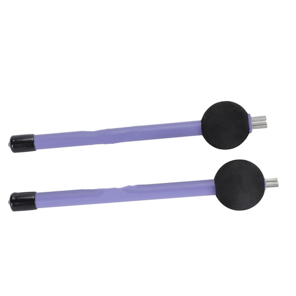 Riousery 2PCS Drum Brushes High Carbon Steel Wire Brush Retractable Drumstick Brush Set for Percussion Instrument Purple (9.45 inches / 24.00 cm)[cite: 1]
