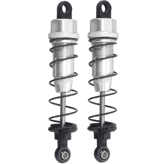 Riousery 2Pcs 90mm / 3.5 inches RC Metal Shock Absorber Damper for TRAXXAS SLASH 2WD RC Car Upgrade Parts in Silver